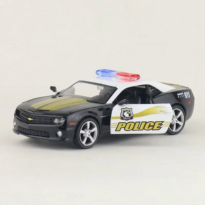 1: 36 Полицейская машина Chevrolet Camaro Hornet Спортивный автомобиль Детская игрушечная модель металлического автомобиля подарок на день рождения