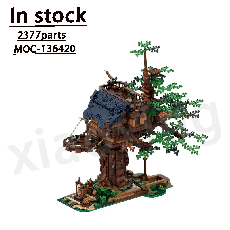 21318 Классический Большой Лесной Домик Совместим с Новым MOC-136420 Строительным блоком New Life Tree House Модель 2377 Деталей Детский подарок