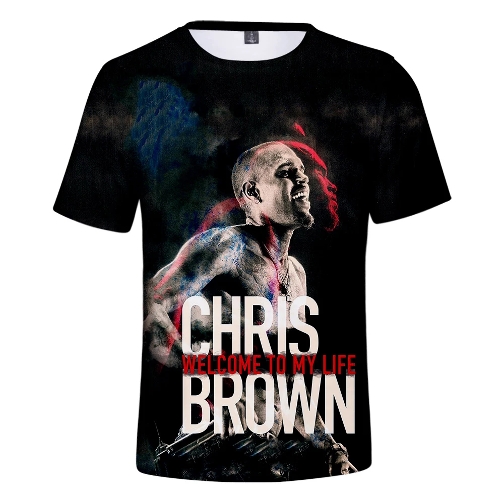 Горячая распродажа 2023 года, футболка с 3D-принтом Singe Chris Brown, Летняя футболка Унисекс с коротким рукавом, Мужская повседневная уличная одежда, Топы, тройники большого размера