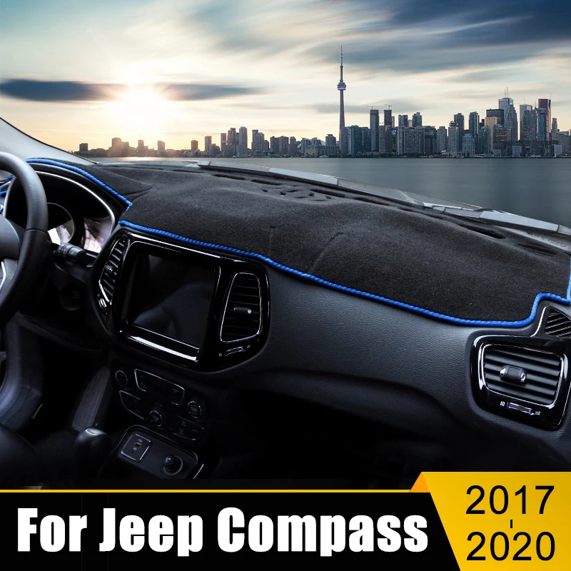 Для Jeep Compass 2017 2018 2019 2020 LHD, крышка приборной панели, солнцезащитный козырек, защита от света, приборная панель, ковры, Аксессуары для ковриков