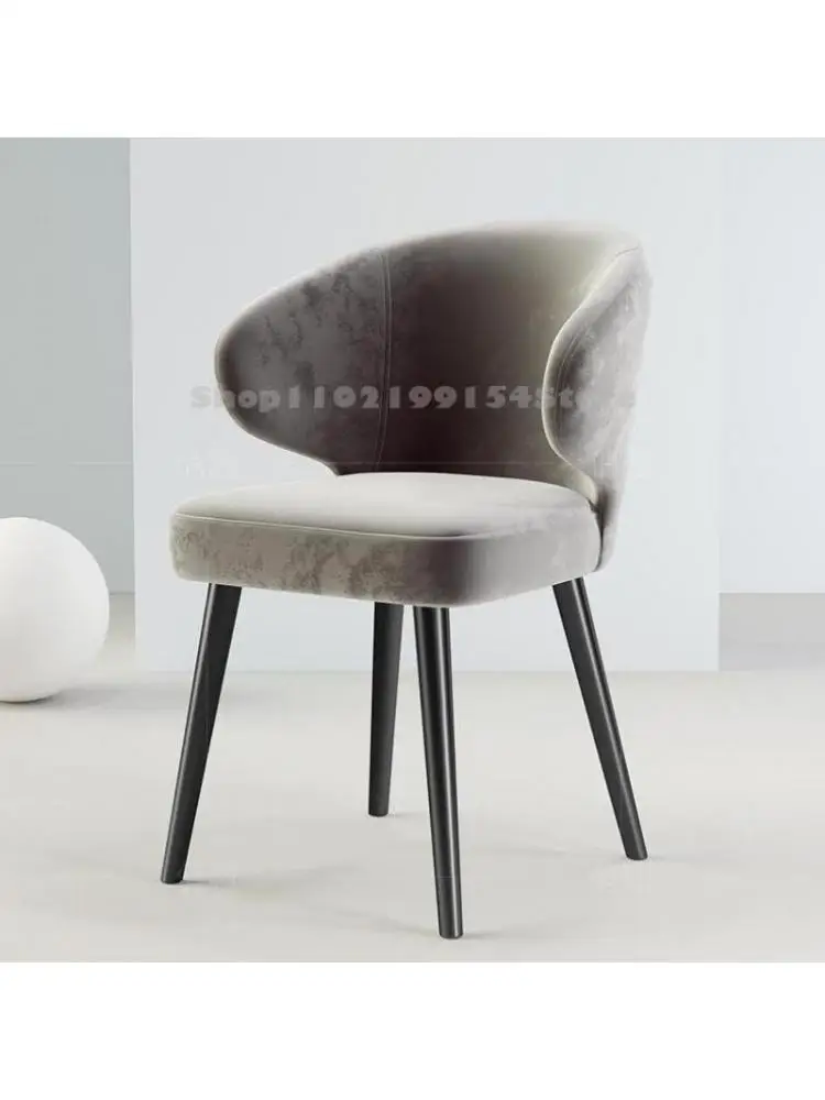 Итальянский минималистичный семейный обеденный стул, легкий роскошный комод, интернет-знаменитость, стул для макияжа, стул для ногтей, спальня, спинка стула