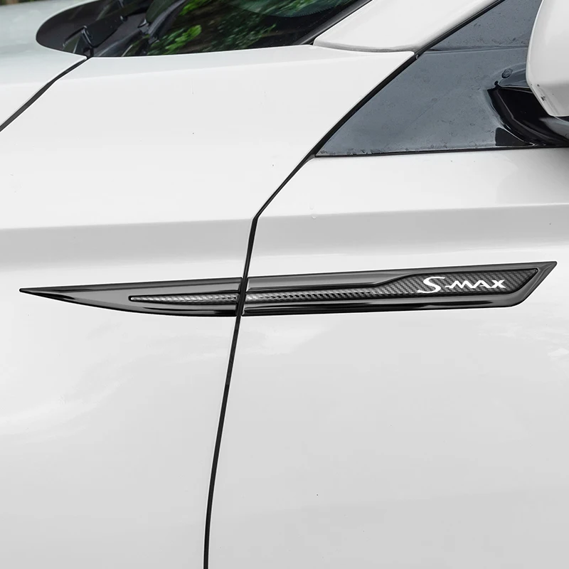 Металлические наклейки на дверь автомобиля по линии талии для Ford S Max, Наклейки на боковое крыло, Эмблема, Аксессуары для внешней отделки кузова