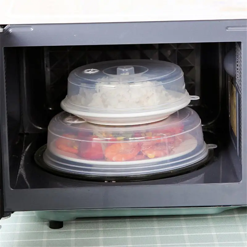 Накладка для защиты от брызг для микроволновой печи с чашей для выпуска пара Пластиковый купол для защиты продуктов питания