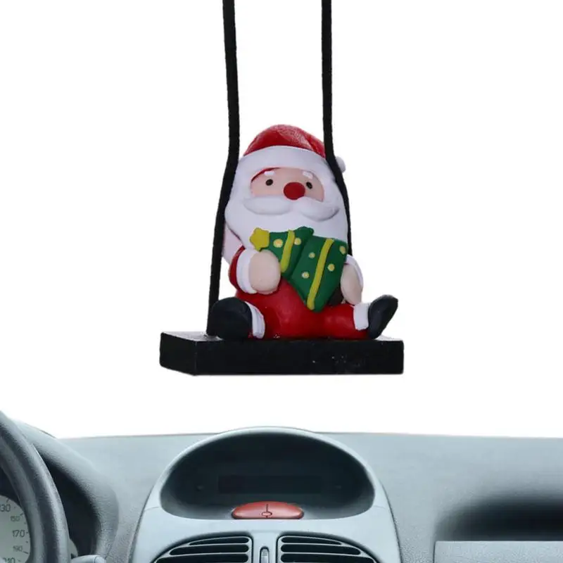 Подвесные Украшения для Рождественской машины, Прочная Милая Подвеска для автомобиля Санта-Клауса, Стильные Украшения, Аксессуары для интерьера авто