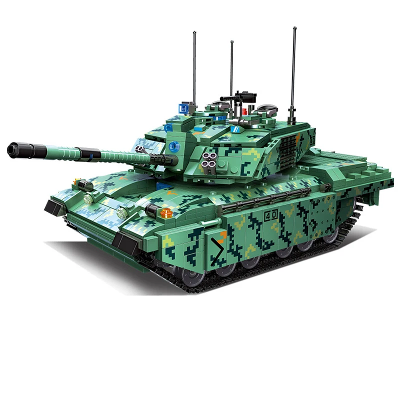 Серия военных танков Строительные блоки Немецкий солдат тяжелого танка WW2 Кирпичи Армия Дети Детские игрушки Подарки
