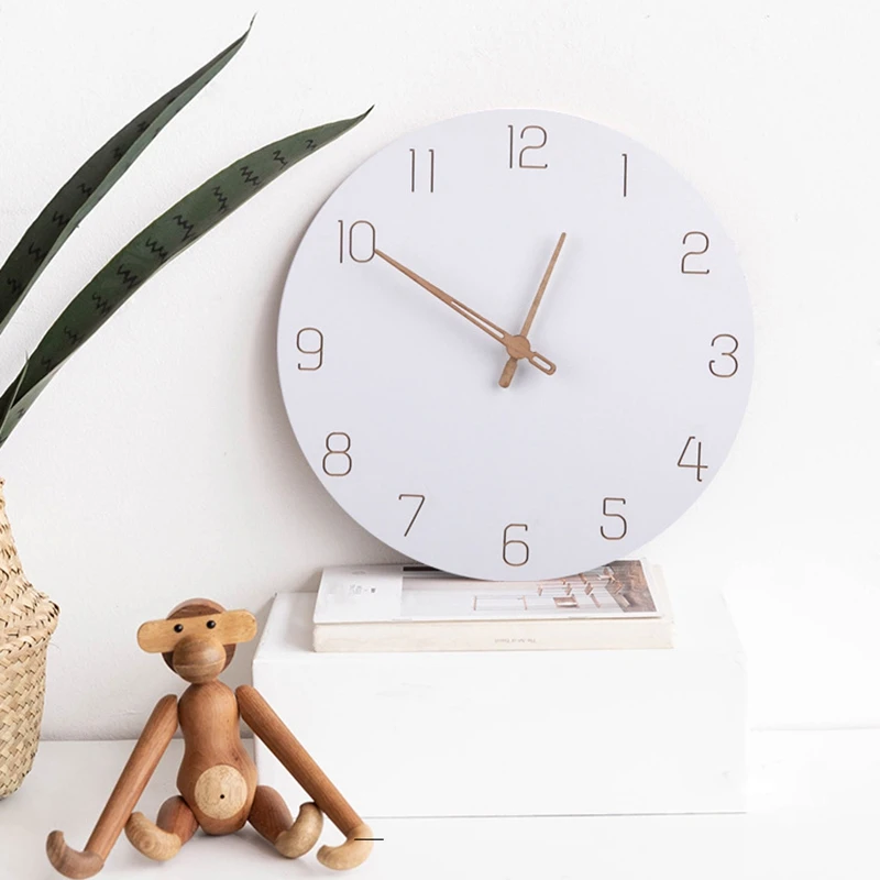 Скандинавские 3D деревянные Большие настенные часы Современный дизайн Домашнего декора Спальня Тихие часы Nixie Настенные Детские часы для детской комнаты