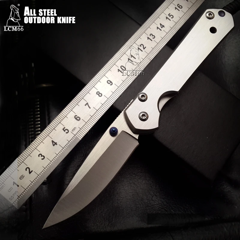 Складной нож LCM66 со стальной ручкой, тактический складной нож, портативный перочинный нож, инструменты, очень острый уличный нож, фруктовый нож.