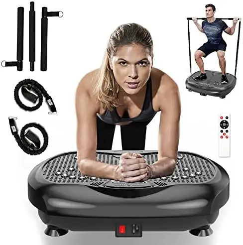 Тренажер с вибропластиной - тренировка всего тела, вибрационная платформа, Лимфодренажный тренажер для похудения, домашний фитнес