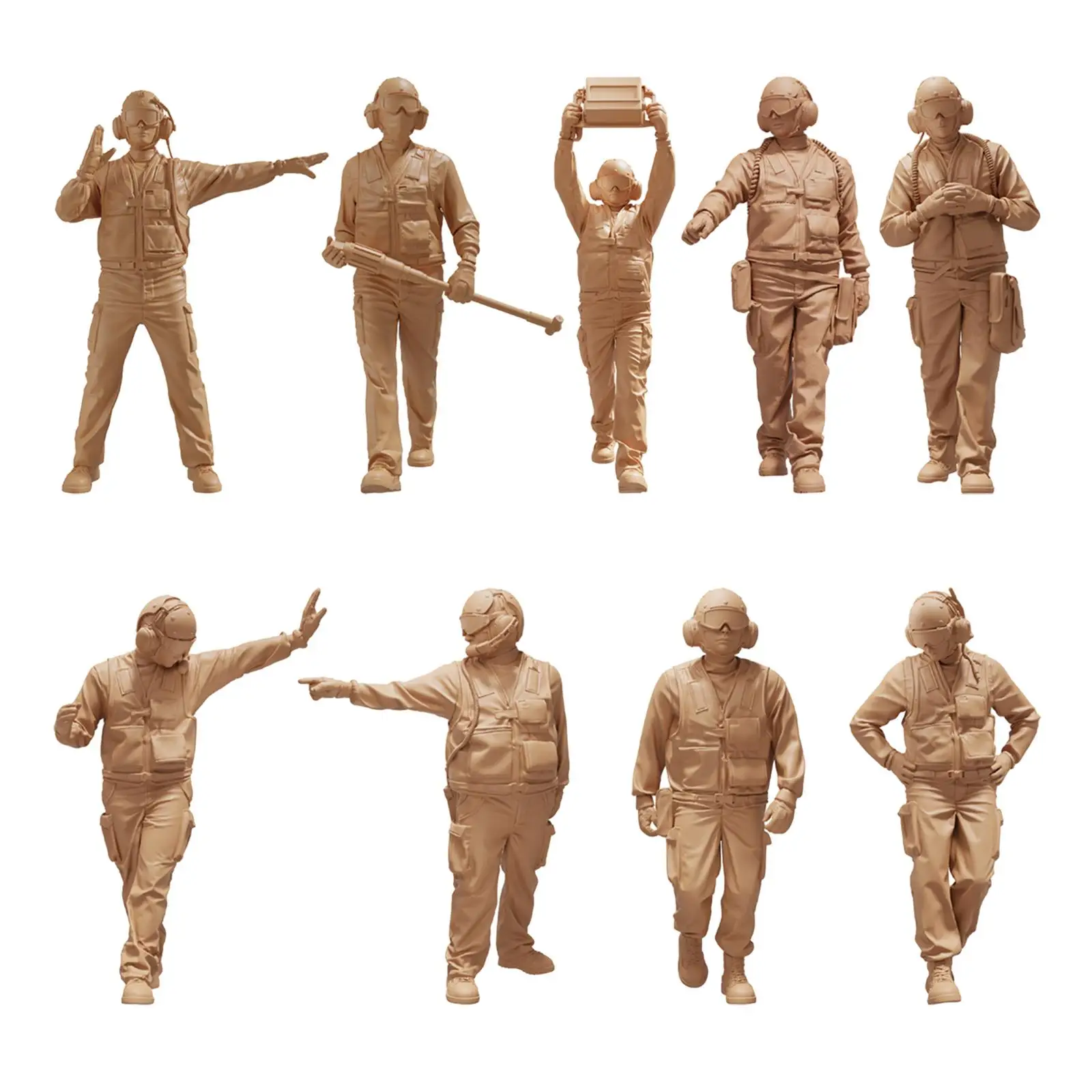 Фигурки из смолы 1/48 Реалистичные модели фигурок людей для создания диорамы Реквизит для фотосъемки Миниатюрный декор сцены