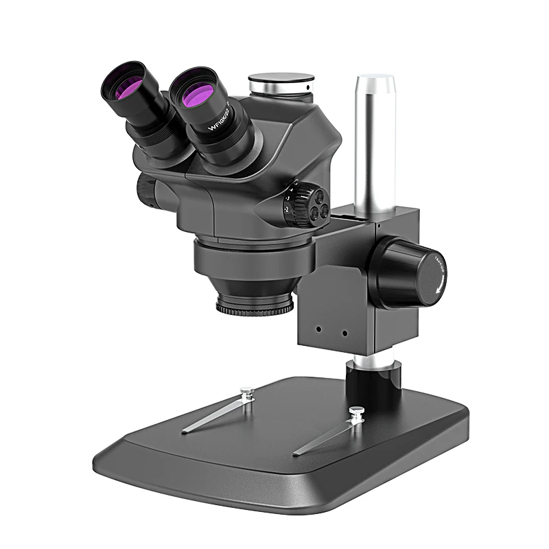 электронный Ремонтный Микроскоп на черной металлической основе kalliwei 0750 7-50x Трехокулярный стереомикроскоп для ремонта мобильных телефонов